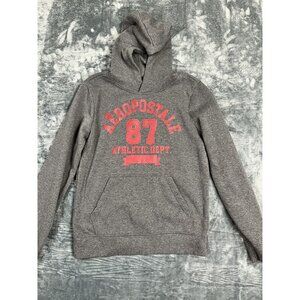 Aeropostale Athletic Dept. 87 Gray Hoodie Medium Pullover Kangaroo Pocket